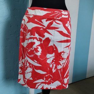 New York & Company Stretch Tropical Skirt